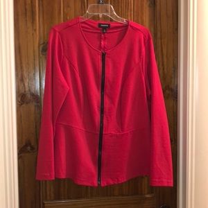Red Peplum Blazer